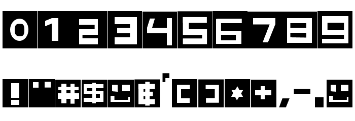 Wraith Arc Blocks Font OTHER CHARS