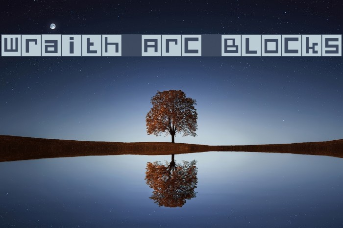 Wraith Arc Blocks Font examples