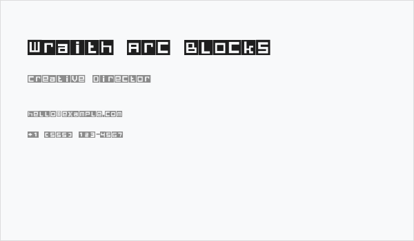 Wraith Arc Blocks Business Card