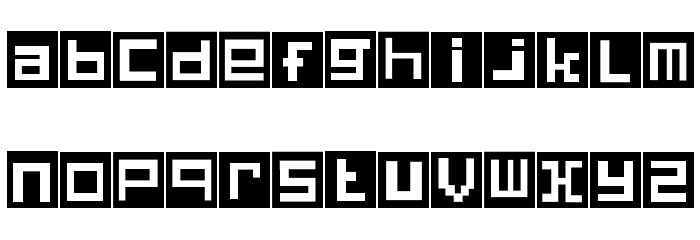 Wraith Arc Blocks Font LOWERCASE