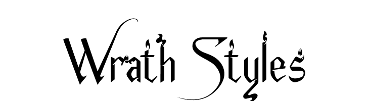Wrath Styles  les polices de caractères gratuit tlcharger