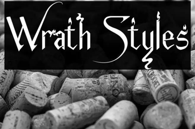 Wrath Styles Font examples