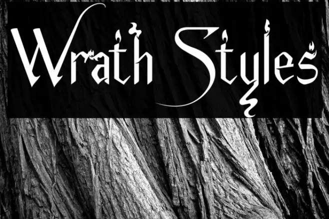 Wrath Styles Font examples