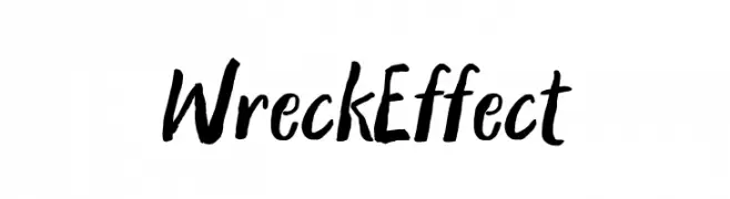 Wreck Effect  नि: शुल्क फ़ॉन्ट्स डाउनलोड