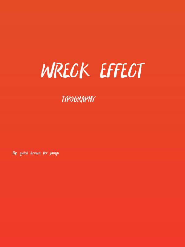 Wreck Effect Poster
