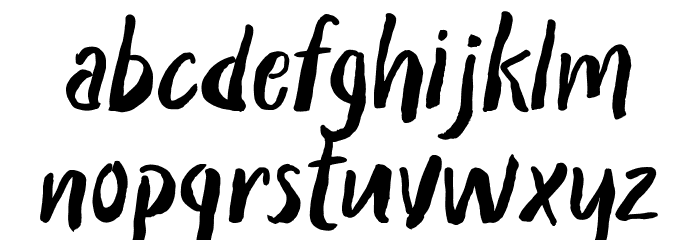 Wreck Effect Font LOWERCASE