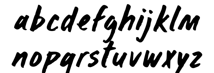 Wreck Shop Font LOWERCASE