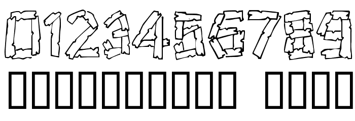 Wreckage Font OTHER CHARS