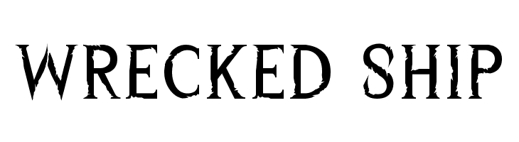 Wrecked Ship  フリーフォントのダウンロード