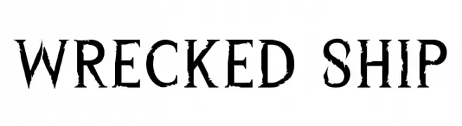 Wrecked Ship  Fuentes Gratis Descargar