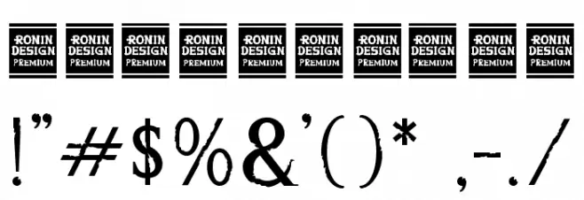 Wrecked Ship Font OTHER CHARS