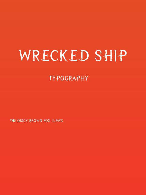 Wrecked Ship Poster