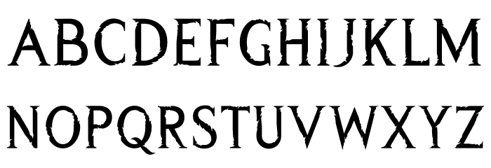 Wrecked Ship Font LOWERCASE