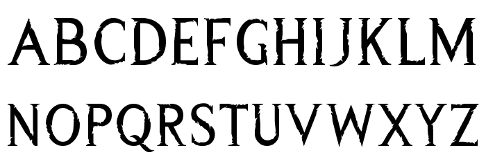 Wrecked Ship Font LOWERCASE