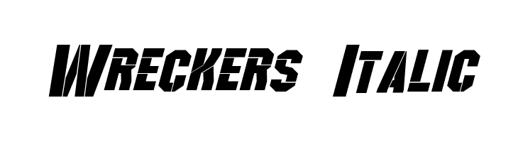 Wreckers Italic  Fuentes Gratis Descargar