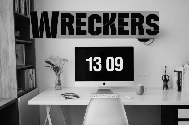 Wreckers Font examples