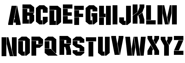 Wreckers Font LOWERCASE