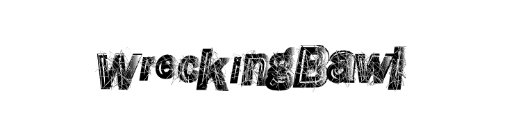 WreckingBawl  Free Fonts Download