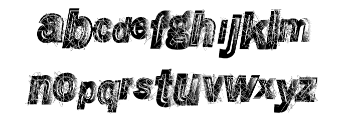 WreckingBawl Font LOWERCASE