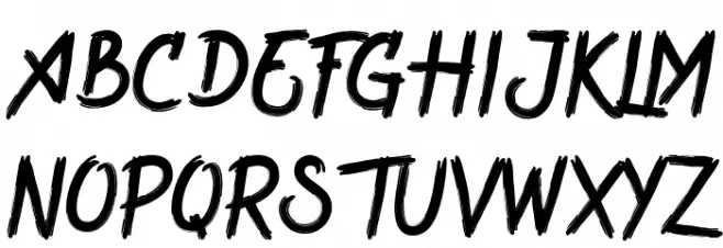 Wreckout Schriftart Groß