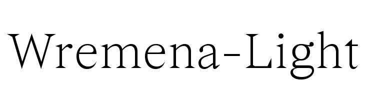 Wremena-Light  font caratteri gratis