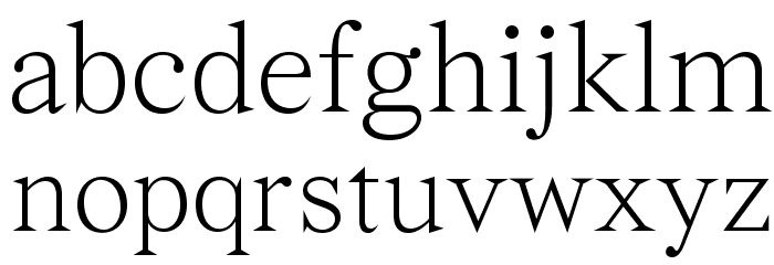 Wremena-Light Font LOWERCASE