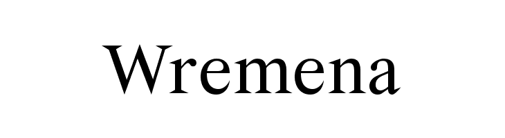 Wremena  Скачать бесплатные шрифты