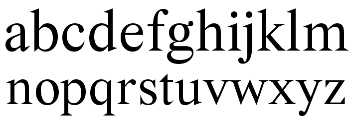 Wremena Font LOWERCASE