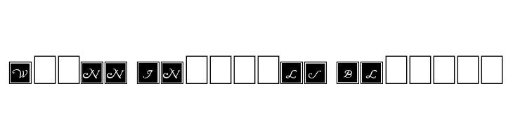 Wrenn Initials Blocked  免费字体下载