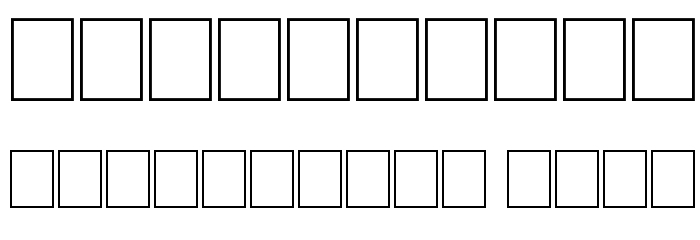 Wrenn Initials Blocked Font OTHER CHARS