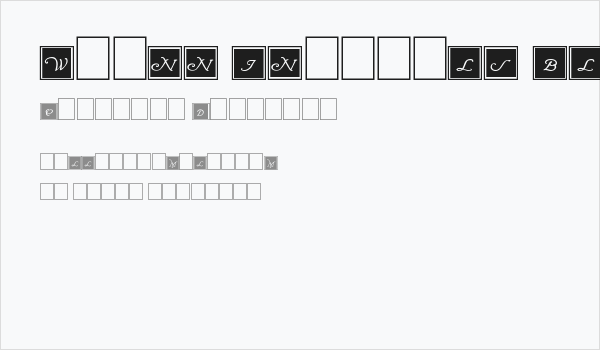 Wrenn Initials Blocked Business Card
