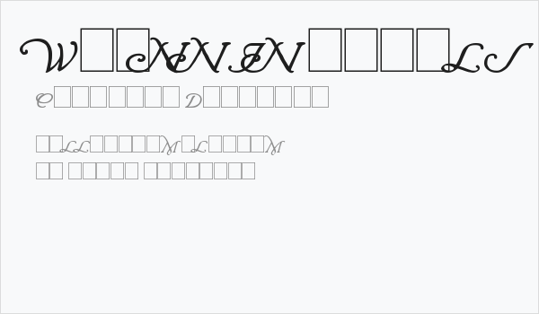 Wrenn Initials Bold Business Card