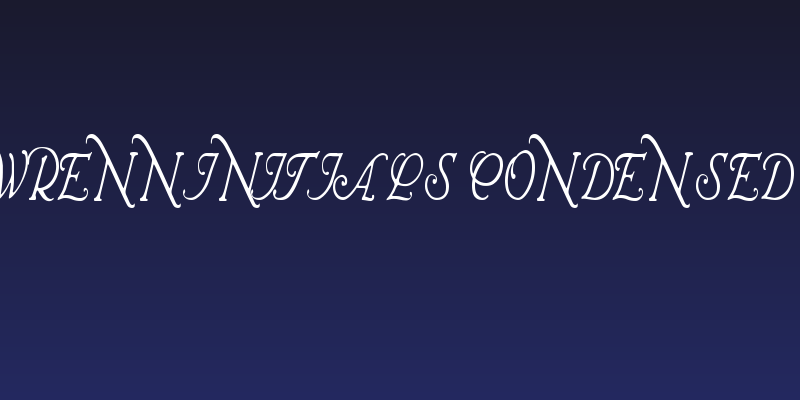 Wrenn Initials Condensed Social Header
