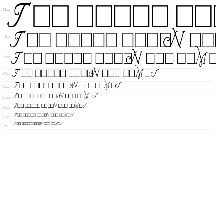 Wrenn Initials Condensed Waterfall