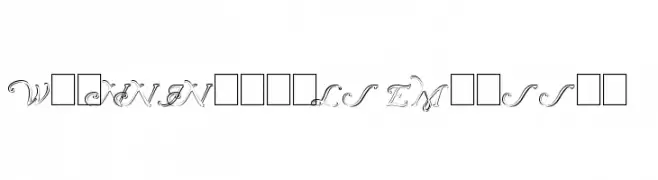 Wrenn Initials Embossed  नि: शुल्क फ़ॉन्ट्स डाउनलोड