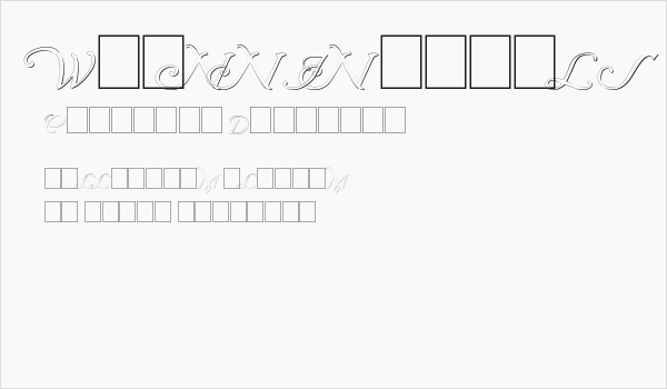 Wrenn Initials Embossed Business Card