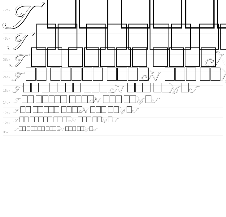 Wrenn Initials Embossed Waterfall