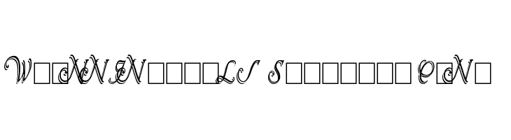 Wrenn Initials Shadowed Cond Font