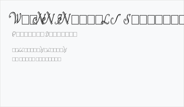 Wrenn Initials Shadowed Cond Business Card