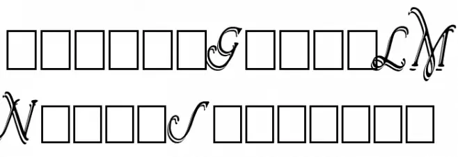 Wrenn Initials Shadowed Cond フォント 小文字