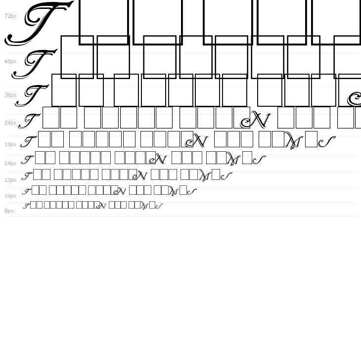 Wrenn Initials Shadowed Waterfall