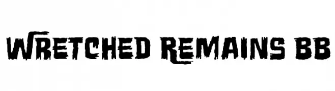 Wretched Remains BB  baixar fontes gratis