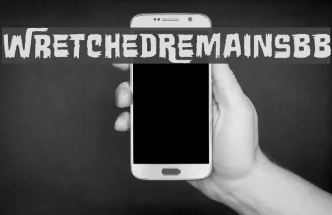 WretchedRemainsBB Font examples