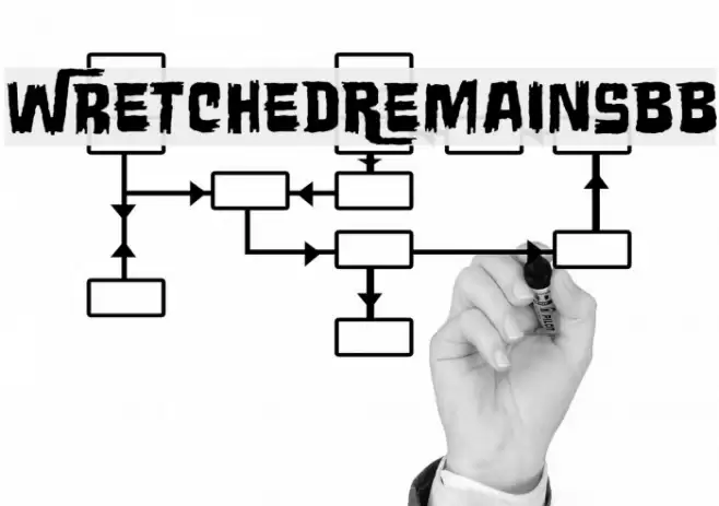 WretchedRemainsBB Font examples