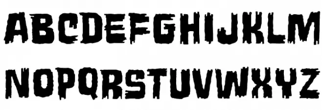 WretchedRemainsBB Caratteri MINUSCOLO