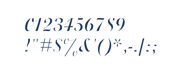 Wrexham Script Light Other Characters