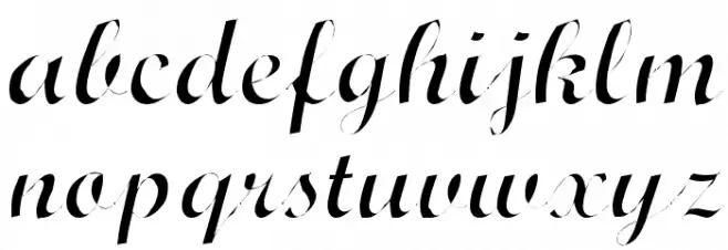 Wrexham Script Light फ़ॉन्ट लोअरकेस