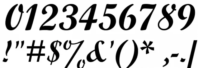 Wrexham Script Font OTHER CHARS