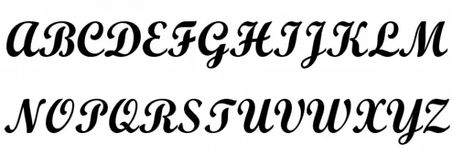 Wrexham Script Polices MAJUSCULES