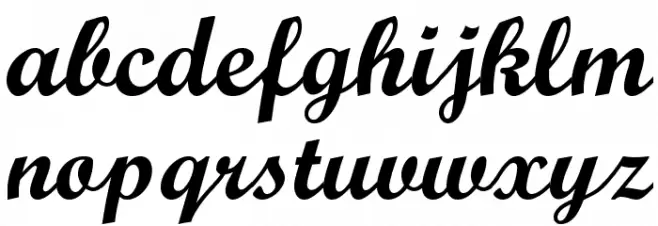 Wrexham Script Caratteri MINUSCOLO